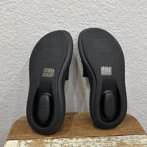 Rag & Bone Brixley Black Platform Slide Sandals Size 37 / 7 - Picture 8 of 11